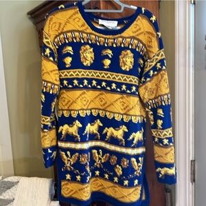 Adriana Vittadini VERSACE STYLE sweater sport Large